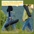 thumbnail image 5 of Folding Camping Stool with Side Pocket & Carry Bag, 12.9" Portable Fishing Camp Stool, Collapsible Camping Foot Rest, Camping Chairs Seat Lightweight for Adults Outdoor (White), 5 of 7
