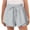 Gray, variant on YYV Solid Elastic Waist Flowy Athletic Shorts For Teen Girls 6-15 Years Old, Lightweight Pocket Casual Bottoms For Outdoor Training Running And Summer School Daily Outfits Black 10 Years