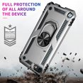 thumbnail image 3 of LAICAIW Compatible avec Coque iPod Touch 7/coque iPod Touch 6 avec 2 Protecteurs d'Écran HD, Coque Hybride Robuste Antichoc avec Support Intégré pour iPod Touch 7e/6e/5e Génération (Argent), 3 of 7