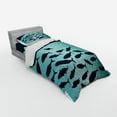 thumbnail image 3 of Ambesonne Fish Bedding Set 4 Pcs, Surreal Ocean Life Theme, Queen, Blue Turquoise, 3 of 3