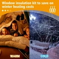 thumbnail image 6 of Tnobhg Winter Indoor Window Insulation Film Transparent Tear Resistant Easy to Install Winterizing Window Cover PE Insulation Film, 6 of 7