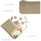 thumbnail image 3 of LHSHID Small Wallet for Women Minimalist Pebbled Leather Card Holder Slim RFID Blocking Keychain Wallet with Zipper Pocket, 3 of 7