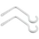 thumbnail image 2 of Paquete de 2 colgadores de soporte de planta colgante de hierro de 6 "ganchos de montaje en pared duraderos blanco shamjiam Gancho de soporte para colgar, 2 of 8