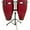Red, variant on Toca Synergy Series Wood Conga Set with Stand Amber