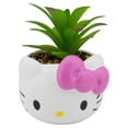 thumbnail image 2 of Maceta Decorativa de Cerámica con Planta Artificial, Kitty Cabeza, Colección Sanrio, 2 of 4