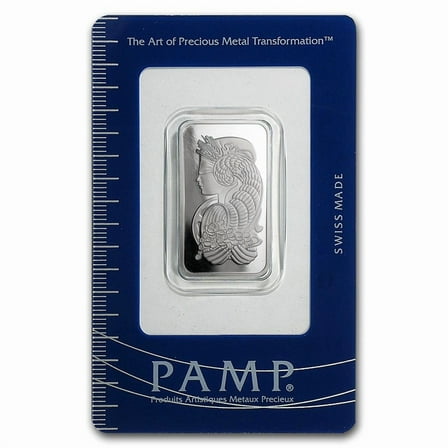 Pamp Suisse Lady Fortuna 20 Gram Platinum Bar - In Assay