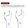 thumbnail image 5 of Uxcell 10pcs Thin Open End Wrench 12mmx14mm Chrome Plated Metric Double Open-End Wrench for Home Machinery Repairs, 5 of 7