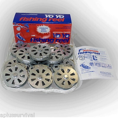 36 Pack Mechanical Fishing Snare Reel Yo Yo Hunting Emergency Survival Trapping