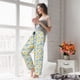 thumbnail image 5 of Balery Daisies Flowers Pantalones de pijama para mujer, pijamas ultraligeros, pantalones de estar por casa-Small, 5 of 6