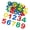 1-1, variant on Sparkling Number Star Heart Flower Decorative Sticker Glittering Adhesive Foam Sticker for Kid Craft Birthday Decoration
