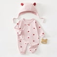 thumbnail image 2 of CAUYDY 3-6M 9-12M 18-24M Girls Sleepers for Newborn Baby Clothes Preemie Long Sleeve Romper Fall Winter Infant Girl Soft Pajamas Toddler Bodysuit Sizes 4-7 Months,Pink, 2 of 7
