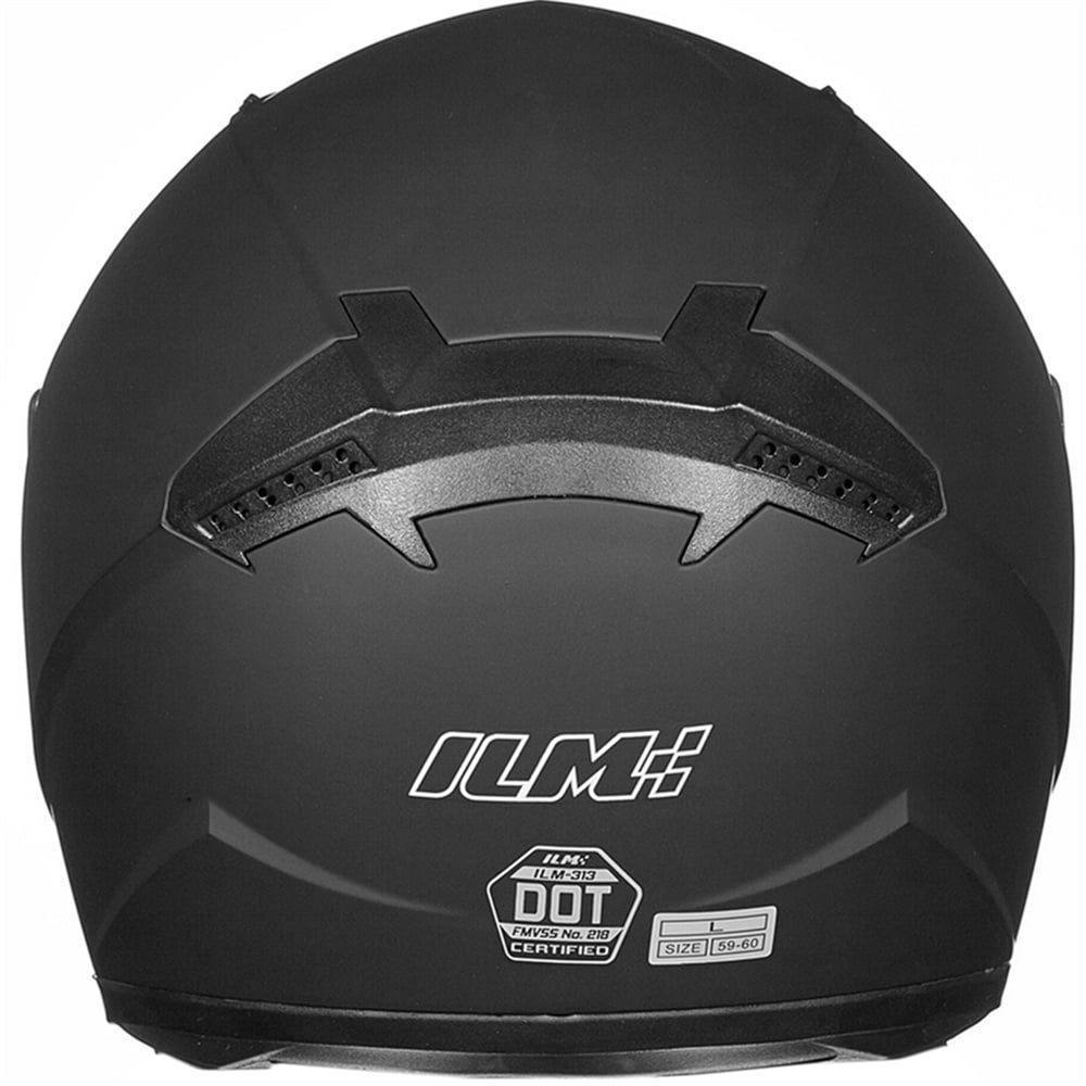ILM Full Face Motorcycle Street Bike Helmet with Removable Winter Neck Scarf + 2 Visors DOT Model-JK313