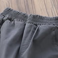 thumbnail image 5 of Riecok Kids Boys Girls Sweatpants Elastic Waist with Pockets Solid Color Casual Trackpants Gray 11 Years, 5 of 5