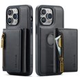 thumbnail image 3 of 2 In 1 Detachable Magnetic Leather Wallet Phone Case For iPhone 15 14 13 12 11 Pro Max Plus Zipper Card Slot Pocket Holder Cover, 3 of 5