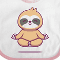 thumbnail image 4 of Inktastic Meditating Sloth Boys or Girls Baby Bib, 4 of 4