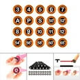 thumbnail image 4 of thinsony Golf Pole Marker Removable Sign Clip Durable for Golfer Gift Giveaways Black Round Orange, 4 of 8