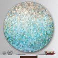 thumbnail image 3 of Designart 'Blocked Abstract' Geometric Metal Circle Wall Art, 3 of 3