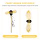 thumbnail image 5 of FELTECHELECTR 1 juego de disfraz de abeja para niñas con varita y diadema, accesorios de decoración para actuaciones de hadas., 5 of 6