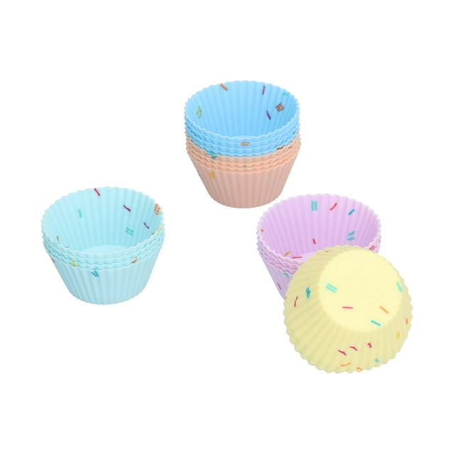 Suministros de cocina, molde de silicona para cupcakes de 20 piezas, molde para cupcakes, molde para hornear, diseño de precisión