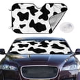 thumbnail image 3 of Lsque Milk Cow Car Windshield Sun Shade | Accordion Folding Style Auto Shade for Car Truck SUV Van | Blocks UV Rays Sun Visor Protector | Small, 3 of 7