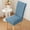 Blue #2, variant on Stretch Chair Covers for Dining Room Chairs | Elastic Slipcovers for Kitchen, Wedding, or Banquet | Washable Fabric Seat Protectors in Multiple Colors