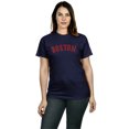 thumbnail image 3 of Daxton Vintage Western Arch Letters USA Cities Premium Short  Sleeves Tshits, Boston - NavRed, RedNav, HgyGrn, 1XL, 3 of 8