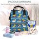 thumbnail image 5 of Easygdp Dinosaur on the Beach Vacation para Bolsa de Bebé de Gran Capacidad con Múltiples Bolsillos, Bolsa de Pañales para Padres, Bolsa de Viaje Organizada y Elegante, 5 of 6