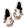 thumbnail image 6 of Sogetch Womens Cute Cow Slippers Soft Warm Fuzzy House Shoes for Women and Men, 6 of 8