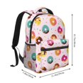 thumbnail image 2 of Disketp Colorful Donuts Backpack for Men and Women - Lightweight Backpack Classical with Multi-pockets Casual Daypack for College Workplace Travel, 2 of 5