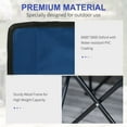thumbnail image 4 of Outsunny 6 Seat Sport Bench, Folding Portable Outdoor Bench, Blue, 4 of 9