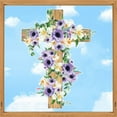 thumbnail image 6 of Qocolhg Easter Window Clings Jesus for Glass Window Decals Easter Window Decoration Stickers Botanical Flower Holiday Refrigerator Stickers for Spring Holiday Home Kitchen, 6 of 6