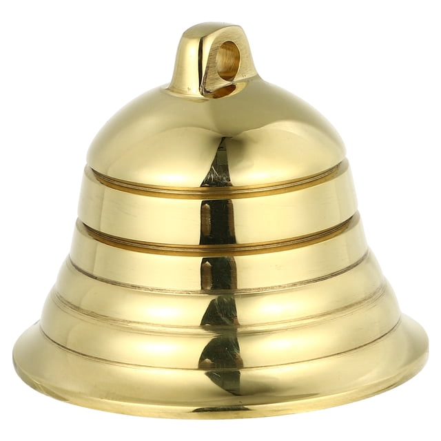 SHISUYAN Antique Golden Copper Bell for Home Decoration Wide Application Delicate Surface 3.5 Inches