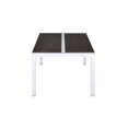 thumbnail image 2 of ACME Jethro Table Basse Carrée en Chrome et Brun, 2 of 5