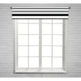 thumbnail image 1 of EREHome stripes black gray Window Curtain Valance Rod Pocket Size 54x12 Inch, 1 of 1