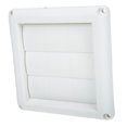 thumbnail image 5 of ELAYARD White Plastic Dryer Vent Cover with Louvered Design, Easy Open Outdoor Wall Installation, Weather-Resistant Ventilation, 5 of 8