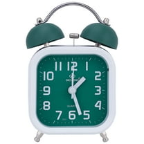 Unique Bargains Classic Alarm Clock with Nightlight Green 3.5"L x 2.2"W x 5.5"H