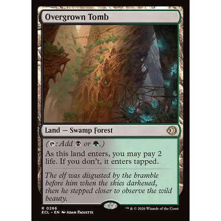 MtG Lorwyn Eclipsed Rare Overgrown Tomb #266