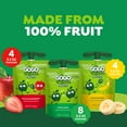 thumbnail image 5 of GoGo squeeZ No Sugar Added Banana Strawberry Applesauce Variety Pouches, 3.2 oz (16 Pack), 5 of 17