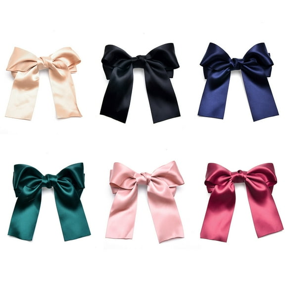 WEUVEB 6Pcs Bow Hair Clip Hair Accessories for Women Baptism Event