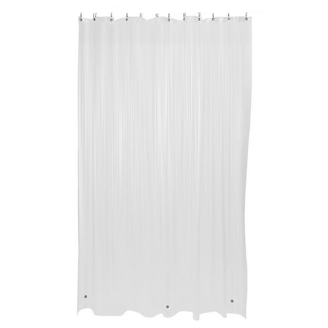 Cxui Shower Curtain Liner, Bathroom Waterproof Liner with Hooks and Magnets, Mold and Mildew Resistant (1Pcs) Clear