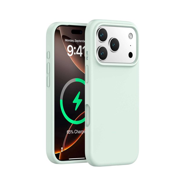 Magnetic Liquid Silicone Case for iPhone 17: Integrated Camera Button, Full Shockproof Protective Cover for Apple 17