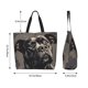 thumbnail image 5 of Balery Vintage Dog Illustration Bolsa Tote Estilo Estético con Cremalleras, Bolsa de Hombro, Bolsa de Compras Grande y Plegable, 5 of 8