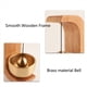 thumbnail image 4 of 2024 Timbre de Madera Campanas de Viento Timbre Inalámbrico para la Puerta de Entrada del Hogar Decoración Estética de la Pared de la Habitación-A, 4 Piezas, 4 of 6