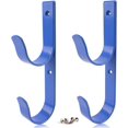 thumbnail image 1 of 2 PCS Set Wide Pool Pole Hangers Heavy Duty Black Aluminium Holder Hooks with Screws Perfect Hook Holders for Swimming Pool,Telescopic Poles,Skimmers,Nets Brushes,Vacuum Hose Etc, 1 of 5