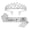 007_SL1, variant on 16Th Birthday Crown For Birthday Girls Teen Girls Birthday Sash & Set 13 Years Old Birthday Gifts For Teen Girls Rose Gold Crown And Sash 13Th Birthday Decorations For Girls 13 P,Silver Party Headb