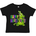 thumbnail image 3 of Inktastic Happy Mardi Gras Big and Little Alligators with Beads Boys or Girls Toddler T-Shirt, 3 of 5