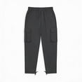 thumbnail image 4 of Mifsaly Mens Cargo Pants Relaxed Fit Jogger Pants with Multi Pockets Comfortable Relaxed Fit Outdoor Work Hiking Bottoms Dark Gray,L, 4 of 6