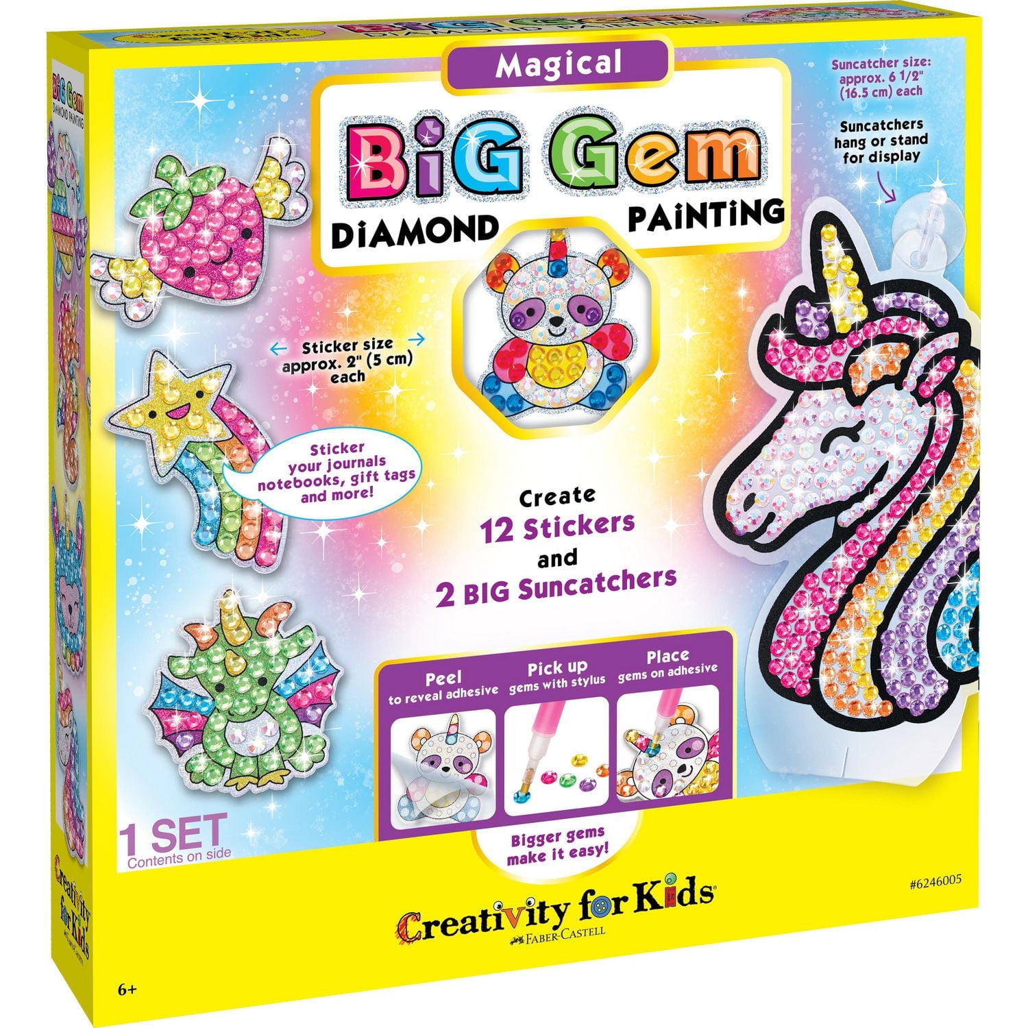 Creativity for Kids Peinture au diamant de grosses pierres précieuses magique