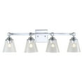 thumbnail image 2 of JONATHAN Y Marion 28.5" 4-Light Hurricane Metal/Seeded Glass LED Vanity Light, Chrome, 2 of 7