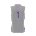 thumbnail image 3 of Men's GameDay Greats #1 Gray Furman Paladins Lightweight Basketball Jersey, 3 of 4